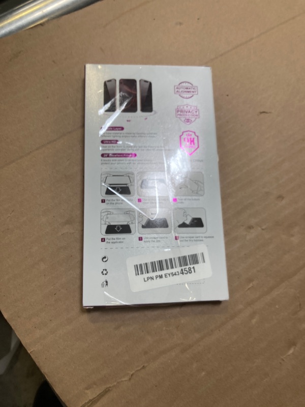 Photo 1 of Ifaeveus 2 Pack Privacy Screen Protector for iPhone 15 Pro Max Tempered Glass for 15 ProMax 6.7inch Private Saver Anti-Spy Anti-Blue Light Eye Protection Anti-Scratch Full Coverage