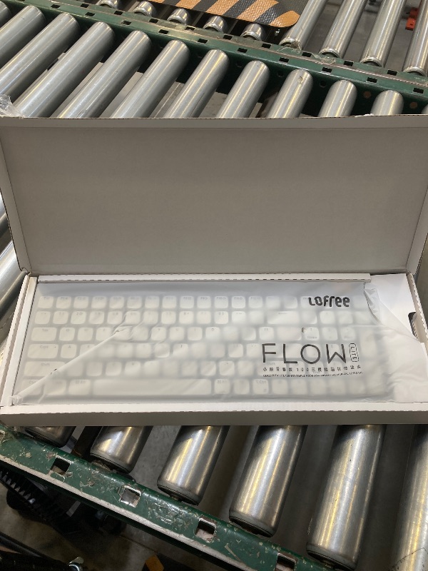 Photo 1 of Flow Lite 100 Keys Low Profile Mechanical Keyboard, Swappable Rechargeable Wireless Keyboard with 2.4G Receiver, Bluetooth and Wired Connection for Windows, Mac/Specter Linear Switches (Marble)
