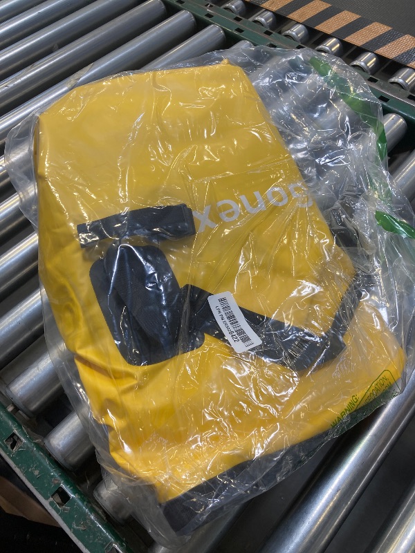 Photo 1 of Gonex 60L Extra Large Waterproof Duffle Travel Dry Duffel Bag Heavy Duty Bag with Durable Straps & Handles for Kayaking Paddleboarding Boating Rafting Fishing Yellow