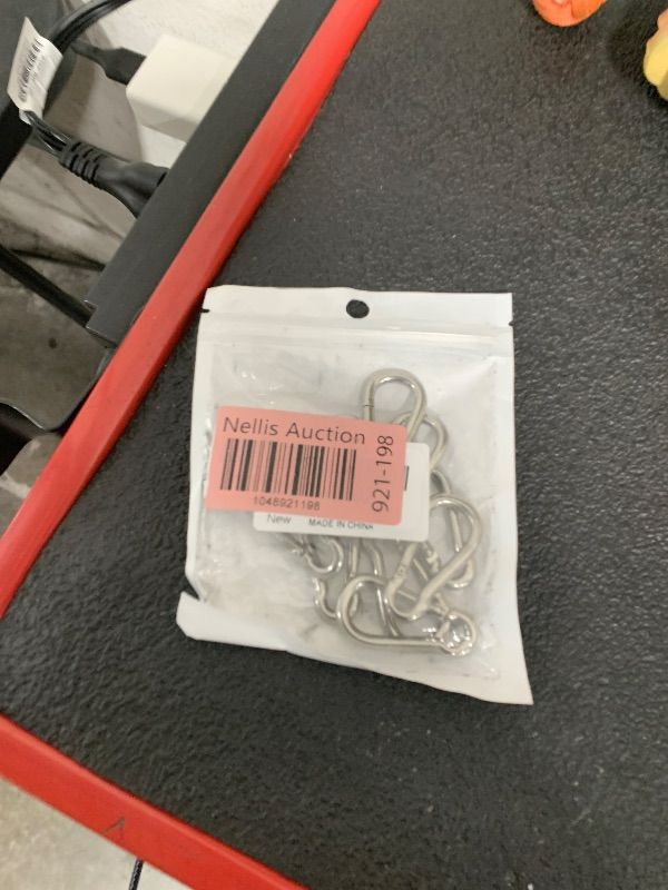 Photo 1 of 10PCS Stainless Steel Carabiners Caribeener Clips, 1.57 Inch Small Caribeaner Spring Snap Hooks, Heavy Duty Keychain Clip, Qick Link for Keys/Water Bottle/Pet Tags/Feeders/Flag Rigging/Hiking/Camping