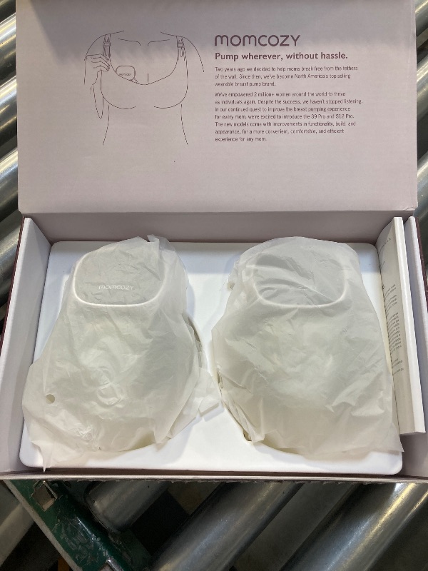 Photo 1 of Momcozy S9 Pro Upgraded Wearable Breast Pump, Hands-Free Design with Extended Battery Life & LED Display, Double Electric Portable Pump with 2 Modes & 9 Levels, 24mm, 2-Pack, Gray
