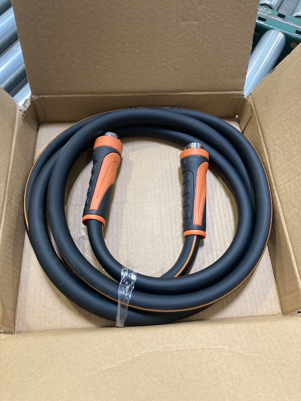Photo 1 of Giraffe Tools Garden Leader Hose 10ft x 5/8", Short Water Hose Heavy Duty, Flexible, Lightweight Hybrid Hose with Swivel Handle, Male to Female Fittings, Burst 600 PSI