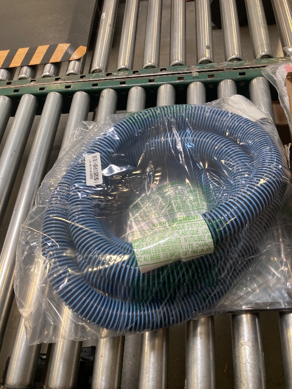 Photo 1 of 18FT Pool Vacuum Hose With Swivel Cuff 1-1/2" Diameter Flexible Heavy Duty Pool Vacuum Cleaning Hose Perfect for Above&In Ground Swimming Pool