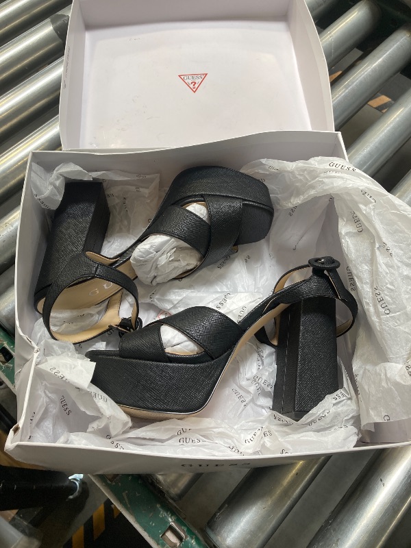 Photo 1 of Guess Women's VALLENN Sandal, Black 002, 7