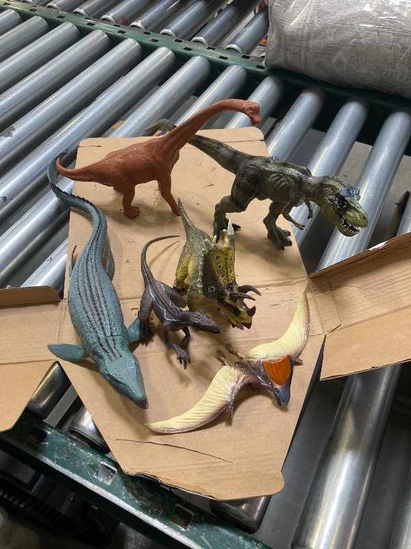 Photo 1 of 6PCS Jumbo Dinosaur Toy Set, Realistic Dinosaurs Toys for Kids - Large Dino Playset for Boys and Girls 3 4 5 6 7 Year Old Children Birthday Dinosaur Lovers
