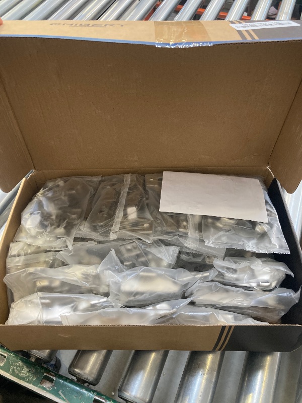 Photo 1 of Chibery 60 Pack Frameless Full Overlay Soft Close Concealed Hinges, Satin Nickel, Self Closing, 105° Open Angle 3D Adjustment, Stop 85 ? 105 Degrees, Clip On, Stainless Steel for Cabinet Door