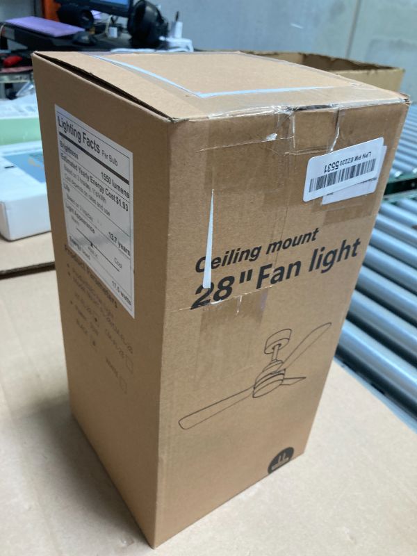 Photo 1 of PBLALA Ceiling Fans with Lights,28" LED Fan Light Hanging with Hook,Hook Type Ceiling Fan,Plug in Ceiling Fan Light,35W,3000-6500k,Remote Control,Portable Fan for Camping Bed,Patios,(Black)