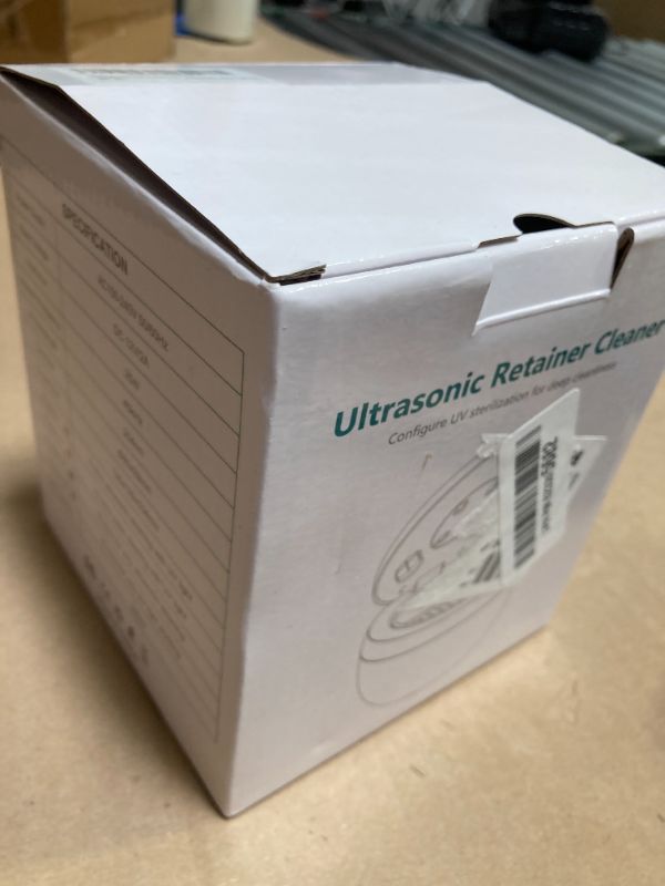 Photo 1 of Ultrasonic Retainer Cleaner Machine - 45kHz Denture Cleaner UV Light 4 Modes with Digital Timer 200ML Portable Dental Cleaning Pod for Mouth Guards, Braces, Toothbrush Heads