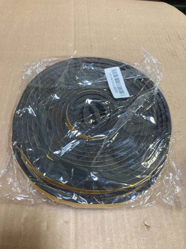 Photo 1 of Self Adhesive Foam Tape Weatherstrip 1/2in x 1/4in x 42Ft High Density Foam Insulation Strips Foam Seal Weather Stripping with Strong Adhesive for Door and Window Sound Isolation Soundproofing
