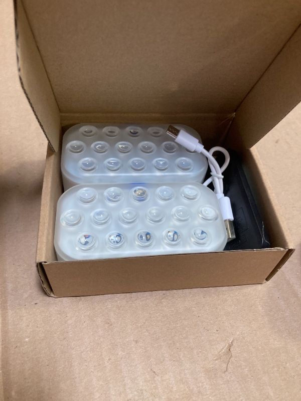 Photo 1 of Pool Lights, Rechargeable Submersible LED Lights with 16 High-Brightness LEDs, IP68 Waterproof 20 Colors Hot Tub Upgraded Underwater Pool Light for In-Ground & Above-Ground Pools, Bath, Party 2 Pack