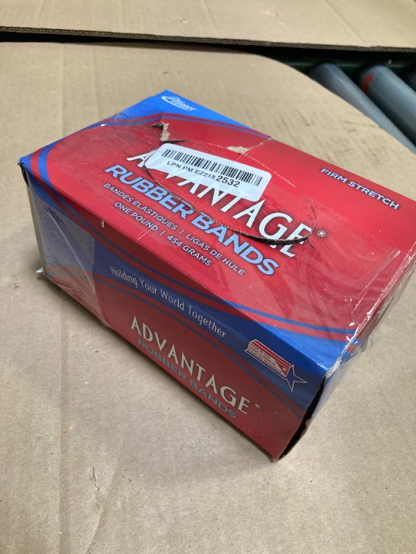 Photo 1 of Alliance Rubber 26145 Advantage Rubber Bands Size #14, 1 lb Box Contains Approx. 2250 Bands (2" x 1/16", Natural Crepe),Beige