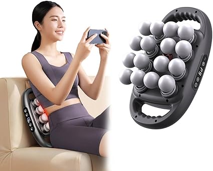 Photo 1 of Massage  Set,Deep Tissue Massage Gun Portable with 9 Modes & 9 Speed Settings,Massager Cordless Back Massager,for Deep Tissue, Back, Shoulders, Legs, Pain Relief (Grey, 16-Head)
