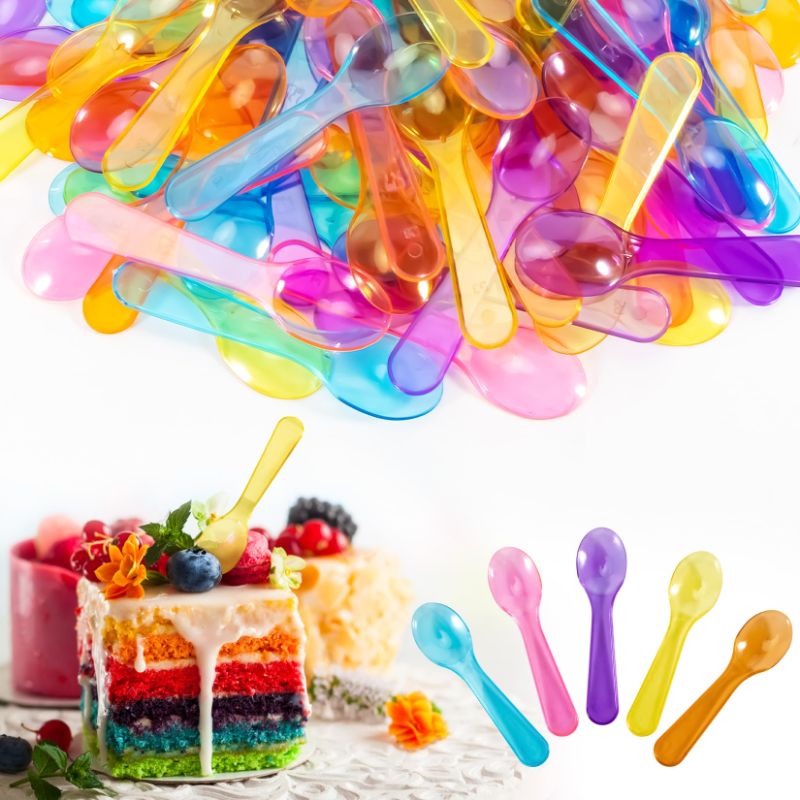 Photo 1 of Mini Spoons Dessert Spoons Plastic
