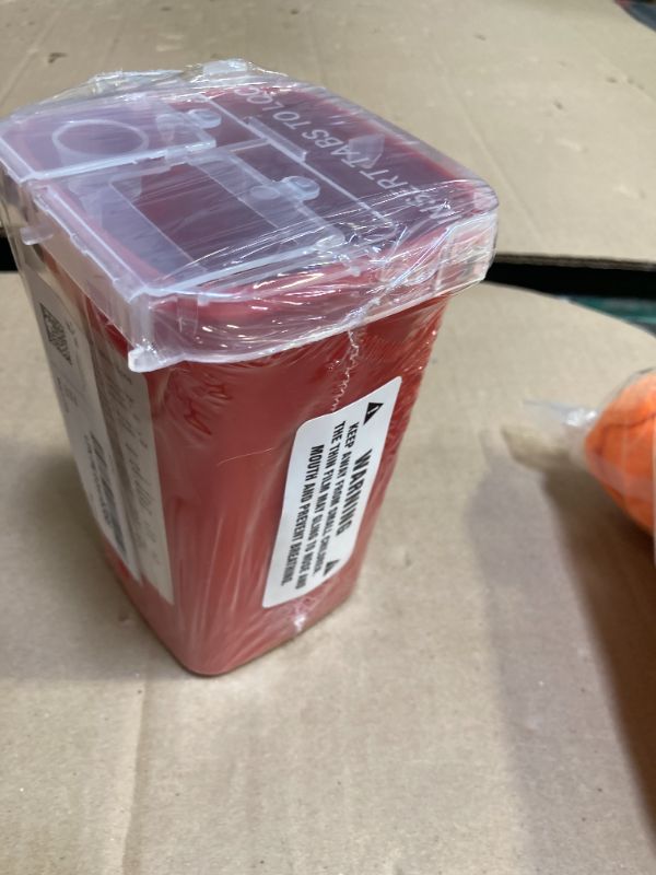 Photo 1 of Alcedo Sharps Container for Home Use 1 Quart (1-Pack) | Biohazard Needle and Syringe Disposal | Small Portable Container for Travel and Professional Use