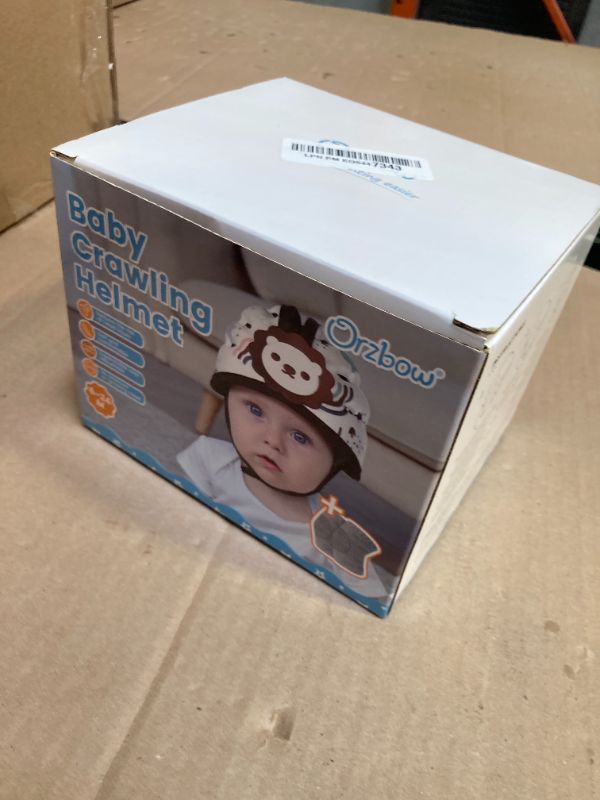 Photo 1 of Baby Safety Helmet, Breathable Baby Head Protector for Crawling and Walking, Infant Soft Helmet, Anti-Collision, Ultra-Lightweight, Expandable and Adjustable Age 6m-24m (Brown Lion)