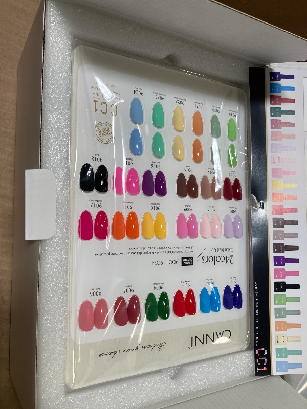 Photo 1 of CANNI CC1 30Pcs 9ML Hema-free Gel Nail Polish Set, Black Pink Nude Red Blue Green Gel Polish Kit Color Soak Off LED Nail Gel Polish Set Nail Art Starter Manicure Salon DIY at Home