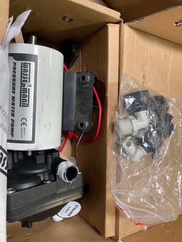Photo 1 of WASSERMANN RV Water Pump 12 Volt DC 3.0GPM 55PSI,Replacement For 4008-101-A65,Water Pump Self Priming Diaphragm Pump with Pressure Switch for RV Kitchen Bathroom Marine Yacht Garden