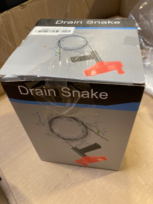 Photo 1 of Drain Snake Auger 33 Feet, Plumbing Snake Drain Hair Clog Removal Tool, Sink Unclogger Drain, Heavy Duty Toilet Snake Auger, Cleaner Tool for Bathroom Kitchen Tub Shower Drain Clog Remover with Gloves