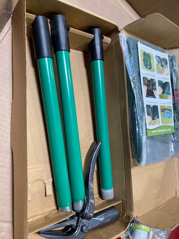 Photo 1 of Huzsv  Puller Tool Gardening Hand Weeding Tool with Long Handle 4 Steel Claws and Collapsible Trash Can for Lawn and Garden,Easily Remove Weeds Without Bending, Pulling,or Kneeling
