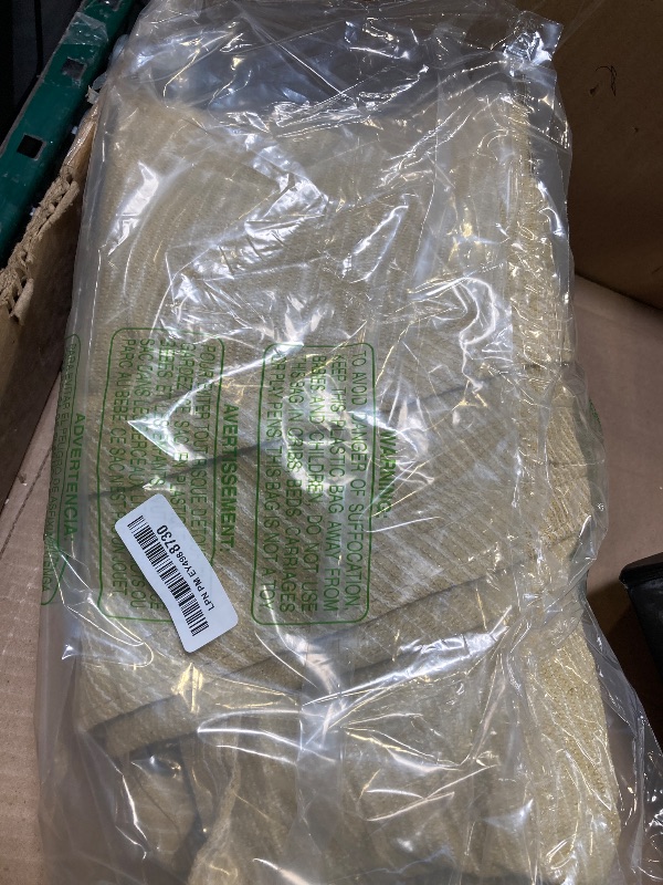 Photo 1 of 1pc---Amgo 10' x 10' x 10' Beige Triangle Sun Shade Sail UPF50+ Canopy Awning AGSLT, 95% UV Blockage, Water & Air Permeable, 200GSM Heavy Duty Commercial and Residential (We Make Custom Sizes)