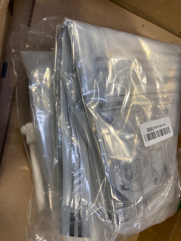 Photo 1 of 3pcs only-----Hanging Vacuum Storage Bags Large Hanging Vacuum Seal Bags for Clothing, Space Saver for Clothes, Suits, Dress, Jackets, Closet Organizer for Moving Supplies(53.1x27.6 in)