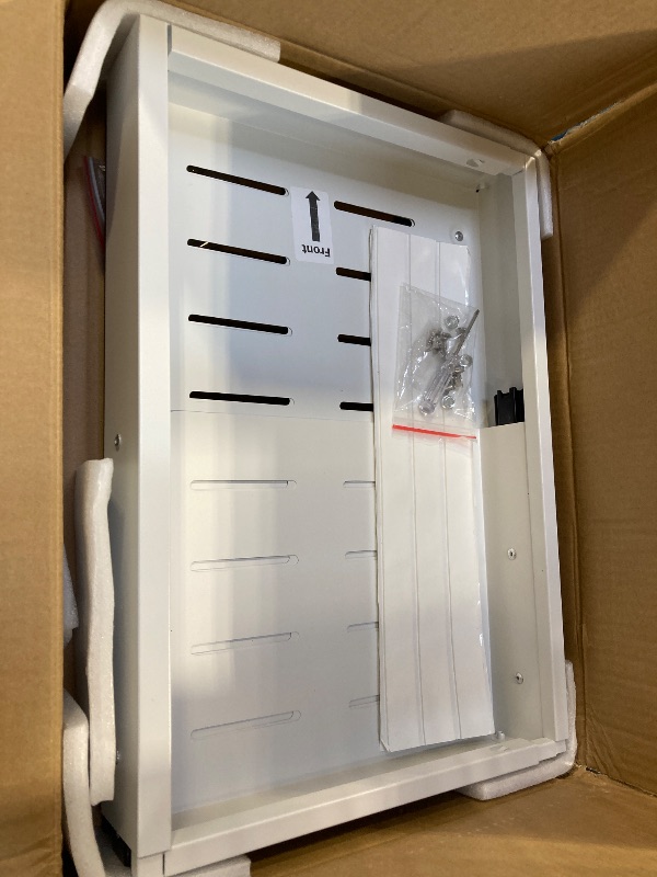 Photo 1 of Makfoner 2Pack Pull Out Cabinet Organizer, Slide Out Drawer Expandable Width (12"-19") and Depth (17"-23") With 3 Slides, Fixed with Adhesive Film or Nail for Cabinets in Kitchen, Pantry or Bathroom