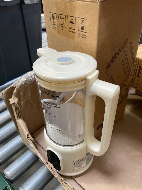 Photo 1 of Automatic Nut Milk Maker, 8 in1 40oz Soybean Milk Machine for Homemade Almond, Oat, Soy, Coconut, Plant-Based Milk and Non Dairy Beverages, 12 Hours Timer/Auto-clean/Room Temp/Keep Warm/Boil/Low-Noise