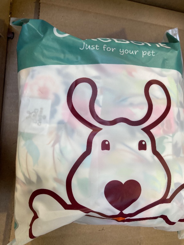 Photo 1 of M---CuteBone Female Dog Diapers with Skirts 3 Pack Reusable Puppy Dresses Pants for Heat Cycle Period QBD03M