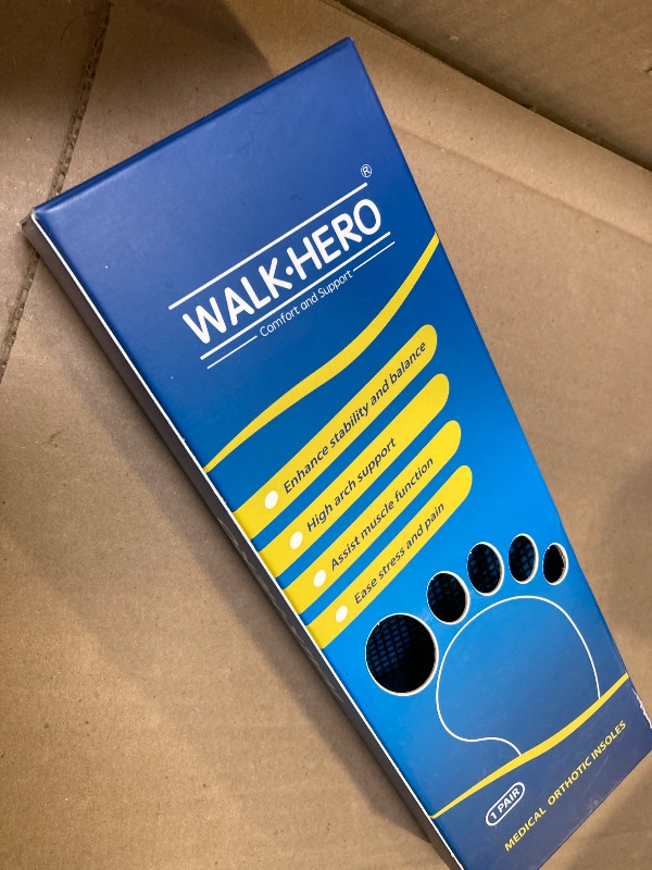 Photo 1 of Inserts Relieve Plantar Fasciitis - Flat Feet Insoles Arch Supports, Orthotic Insoles for Foot Pain Arch Pain Reduce Muscle Fatigue Absorb Shock (Mens 5-5 1/2 | Womens 7-7 1/2)