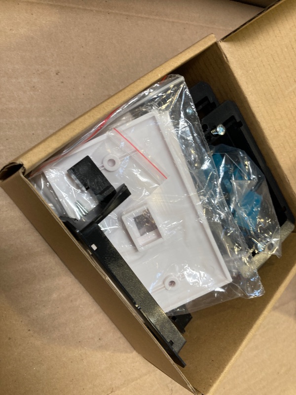 Photo 1 of 5 Pack Ethernet Wall Outlet Cat6 Plate RJ45 Keystone Jack Gifts Network Blue 1 Port 2 Inline Coupler Connector Box Cover with Low Voltage Mounting Bracket Internet Interconnect Panels Cable