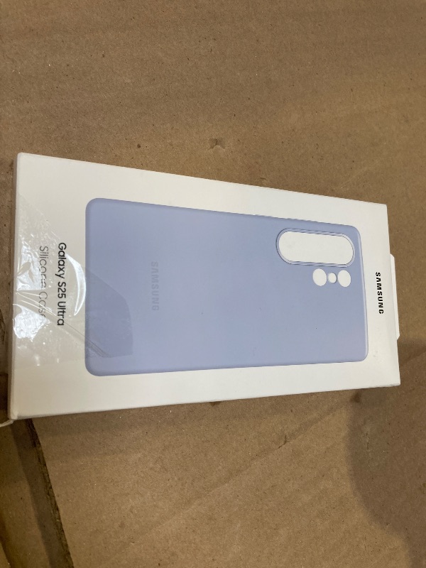 Photo 1 of Samsung Galaxy S25 Ultra Silicone Phone Case, Protective Cover, Color Variety, Smooth Grip, Durable Design, Snug Fit, US Version, EF-PS938CLEGUS, Light Blue