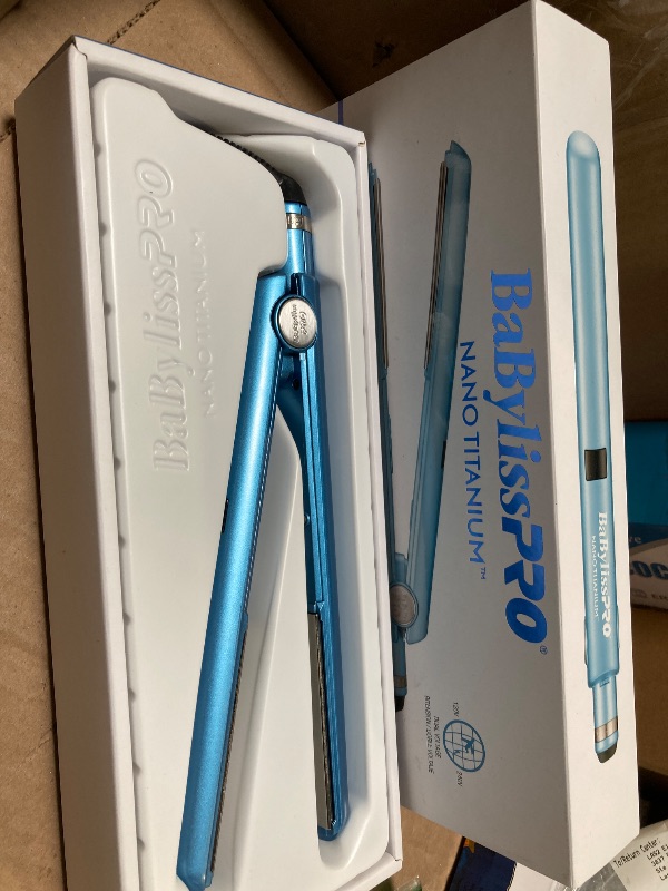 Photo 1 of BaBylissPRO Nano Titanium Flat Iron Hair Straightener, 1" Digital Hair Straightener Iron for Professional Salon Results and All Hair Types