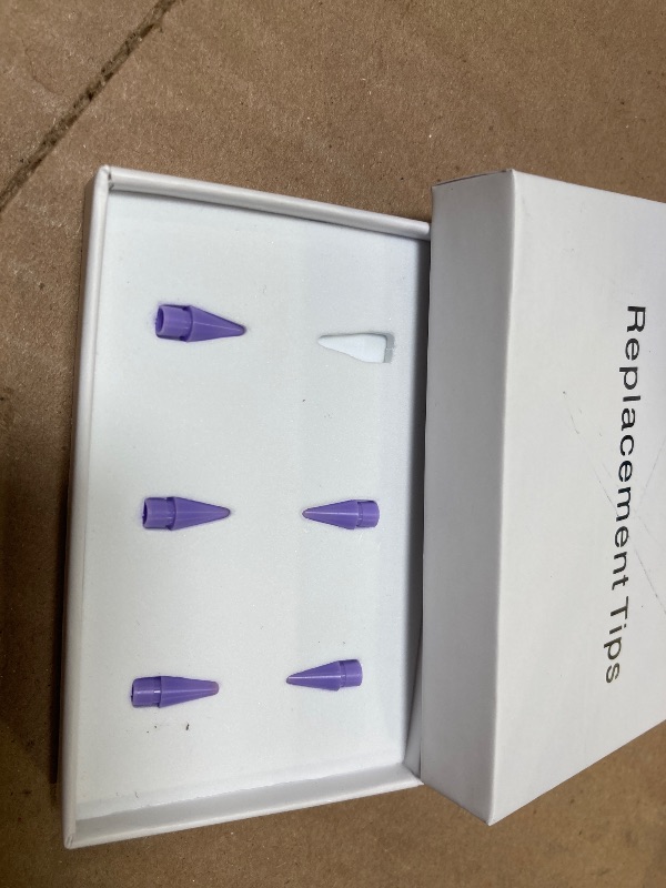 Photo 1 of 5pcs only---Replacement Pencil Tips for Apple Pencil Pro, Pen Tips for Apple Pencil 2nd Gen/1st Gen/USB-C, Wear-Resisting Pencil Nibs with Storage Box, Pen Nibs Set Compatible with Apple Pen ( , Purple)