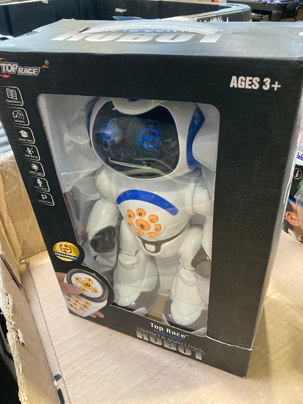 Photo 1 of Programmable LED RC Robot Toys - Interactive 12-inch Tall Dancing and Talking Robot for Kids