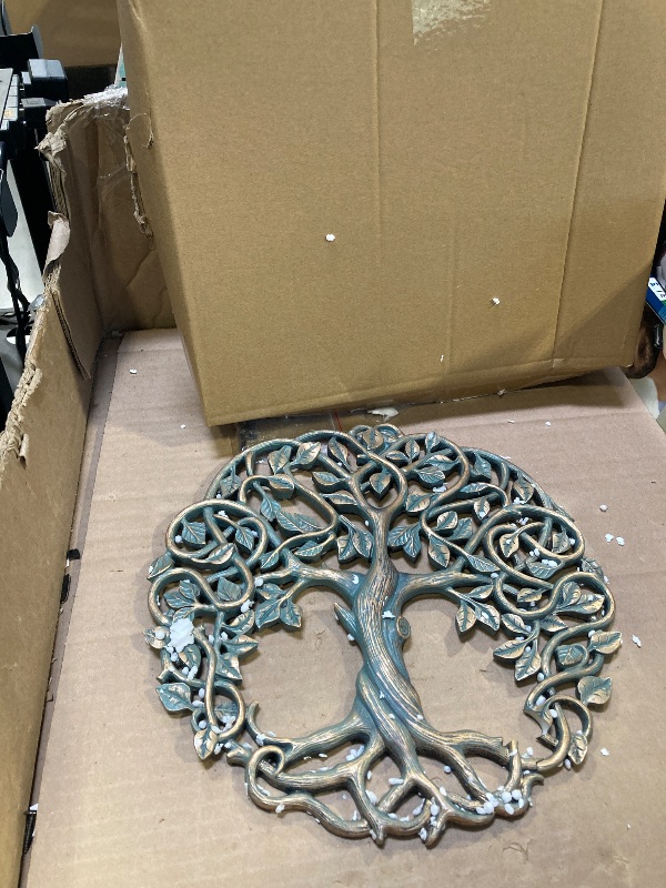 Photo 1 of Old River Outdoors Tree of Life Wall Plaque 11 5/8 Inches Decorative Celtic Garden Art Sculpture for Living Room