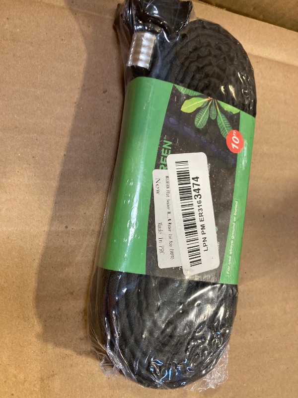 Photo 1 of HZGREEN Flat Soaker Hose 10 FT,Drip Hose for Garden Beds Linkable Irrigation System Lightweight and Easy Watering for Tree Plant and Save 80% Water for You (10FT)