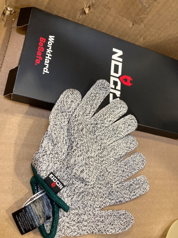 Photo 1 of NoCry Kids Cutting Gloves, XXS (4-7 Years) — 100% Food Grade and Level 5 Protection — Comfortable and Lightweight, Yet Tough — Ambidextrous — Ideal for Fishing, Wood Carving and Whittling
