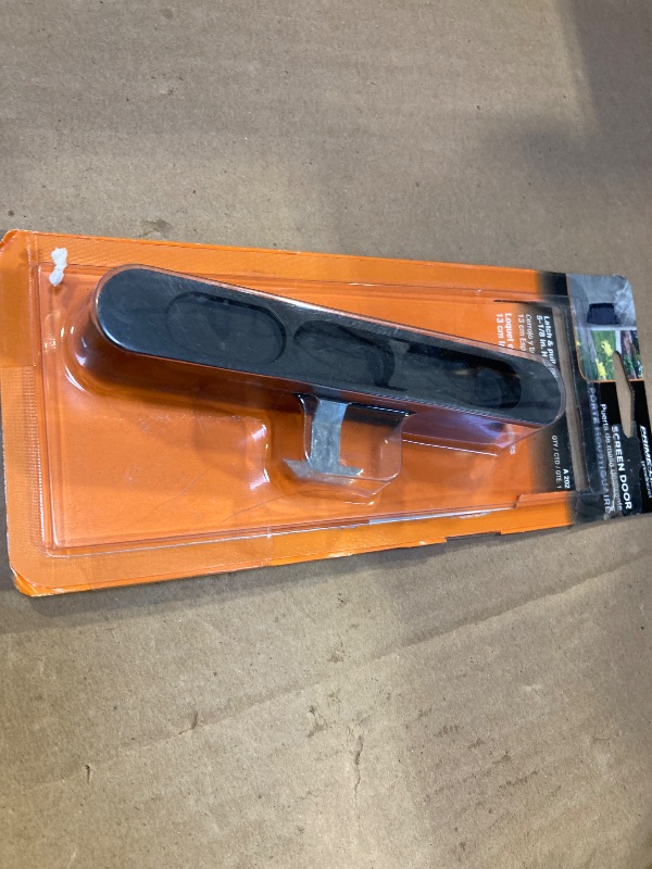 Photo 1 of Prime-Line A 202 Diecast Black, Flush Sliding Screen Door Latch (Single Pack)