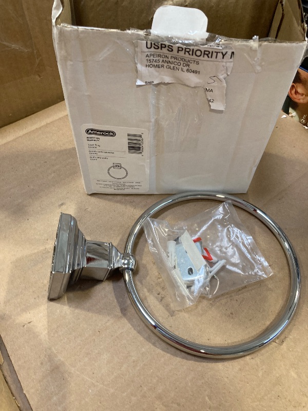 Photo 1 of Amerock Corp BH2651126 Markham-Towel Ring, Polished Chrome