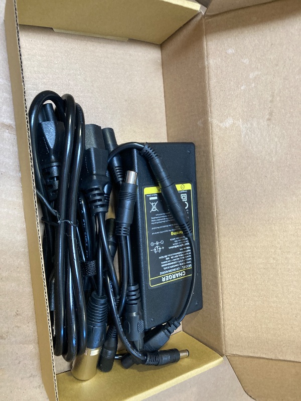 Photo 1 of 42V 2A Universal Scooter Charger with 7 Connections, 7 in 1 for Jetson, Gotrax Bike Electric Scooter, ninebot Electric Scooter Charger for 36V 10S Li-ion Battery.