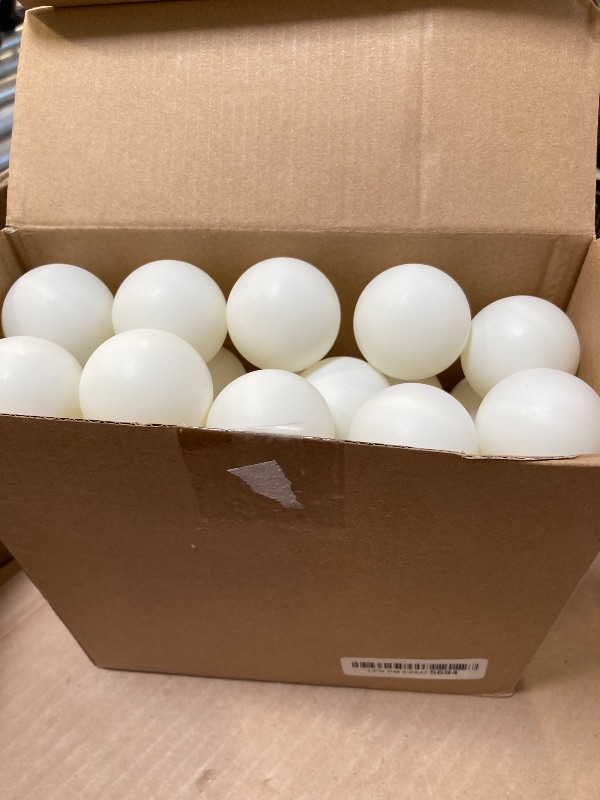 Photo 1 of 50 Pack White Ping Pong Balls 1 Star 40mm Official Size + Weight Professional ABS Table Tennis Ball for Training & Practice - Durable High Performance