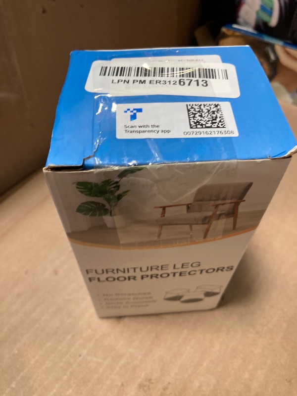 Photo 1 of 24 Pcs Chair Leg Floor Protectors for Hardwood Floors Silicone Covers to Protect Wood Tile Floors Felt Pads Furniture Leg Caps Non Slip Reduce Noise (Fit:1.3"-2")