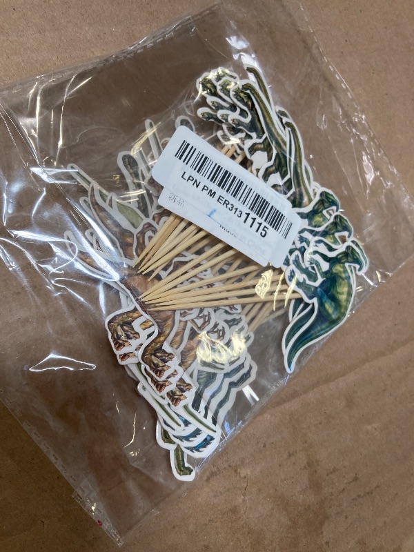 Photo 1 of Gyufise 36Pcs Dinosaur Cupcake Toppers Roar Dinosaur Cupcake Picks Decorations for Dino Theme Baby Shower Kids Birthday Party Cake Decorations Supplies