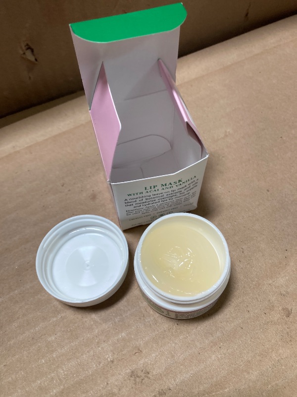 Photo 1 of Mario Badescu Lip Mask with Acai and Vanilla for All Skin Types, Overnight Lip Treatment Enriched With Skin Softening Coconut Oil and Hydrating Shea Butter, 0.5 Ounces
