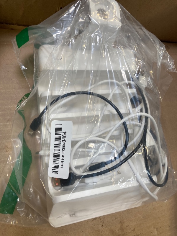 Photo 1 of 150W 6-Port Charging Station for Home with Fast Wireless Charging for Mobile & Wireless Charging Seats for 2 Airpods (Buds). 65W PD USB-C Port provided for laptops