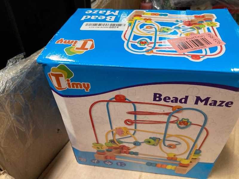 Photo 1 of Timy First Bead Maze Roller Coaster Wooden Educational Circle Toy for Toddlers