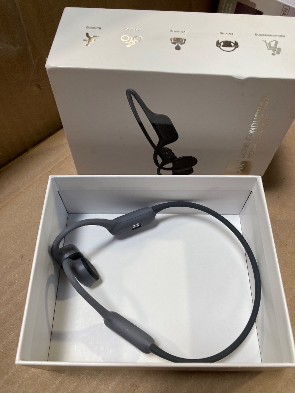 Photo 1 of GEUYNAY Bone Conduction Headphones, Bluetooth 5.4 Open Ear Headphones Wireless Headsets with Mic,IPX7 Waterproof Sport Headphones for Running, Cycling and Workout(Gray)