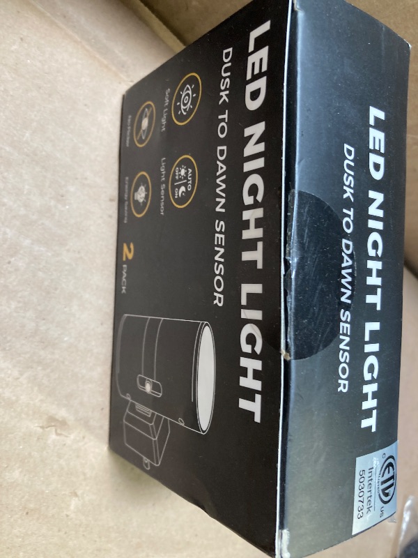 Photo 1 of L LOHAS LED Bright Night Light, Modern Night Lights Plug into Wall, 5000K Daylight White, 0-100LM Dimmable Night Lights with Light Sensor, Decorative Night Lights for Hallway Bathroom Kitchen, 2 Pack