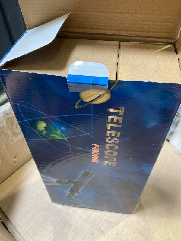 Photo 1 of AOMEKIE Telescopes 40/400 with Tabletop Tripod 2 Eyepieces Portable Telescopes for Astronomy Beginners with Finderscope and Compass,Space, Gifts
