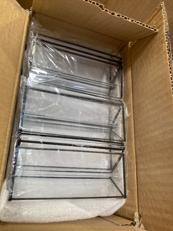 Photo 1 of PPH-Sisy Acrylic Sign Holder 5x7 Display Stand, Clear and Stable Table Plastic Paper Holder, Acrylic Frames for Home Office Shop Photo Frames Exhibition Black (6pcs)